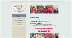 Desktop Screenshot of donna-doria-ev.de