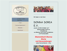 Tablet Screenshot of donna-doria-ev.de